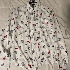 scripted love dress shirt